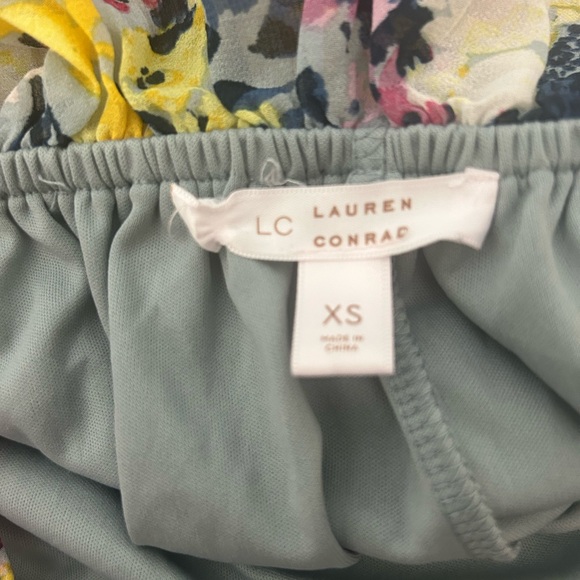 Nwot LC a Lauren Conrad ruffled tie back dress size xs - Picture 8 of 10